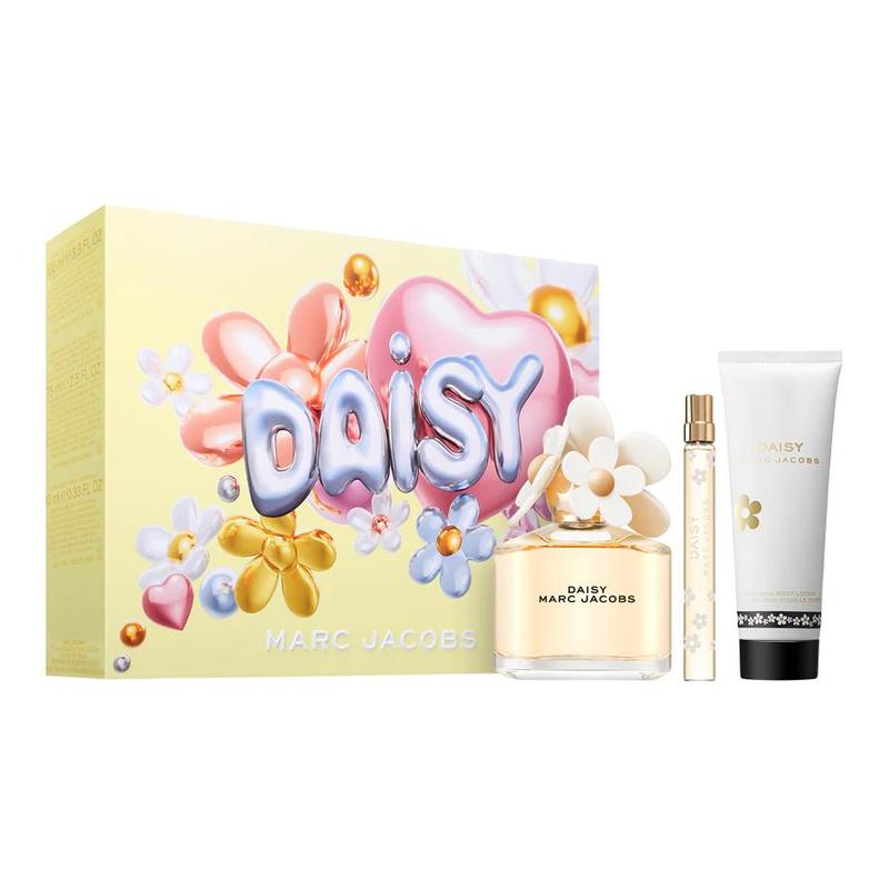 Marc Jacobs Daisy Женский подарочный набор Парфюмерный набор Туалетная вода EDT Фиолетовый Жасмин 100мл+10мл+75мл фиолетовый