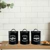 Coffee Tea Sugar Container Food Storage Jar Flour Kitchen with Lids Gadget Dining Room