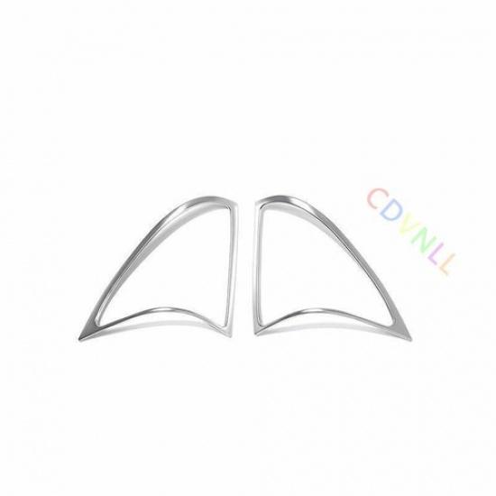 A Pillar Horn Frame Cover Decor 2PCS Fit For Benz GLA CLA 2013-2019 ABS Silver