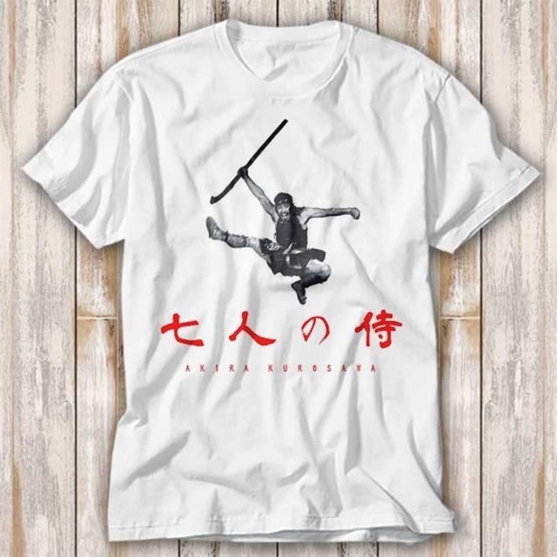 Seven Samurai Kurosawa Akira Japanese Tshirt Fun Movie Music Meme Top Mens Harajuku Style Summer Unisex Casual Tshirt