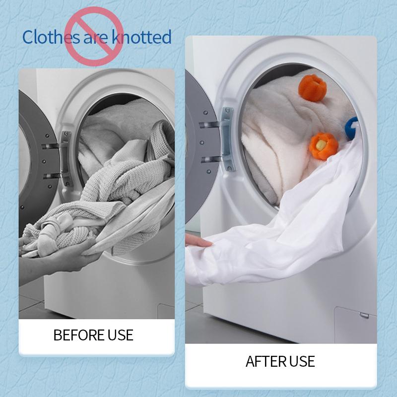 1/3 szt. Zestaw Kulek do Prania Gąbka do Pralki Kulki Czyszczące Wielokrotnego Użytku Narzędzie do Czyszczenia Ubrań z Włosów Usuwanie Sierści Zwierząt Usuwanie Kłaczków