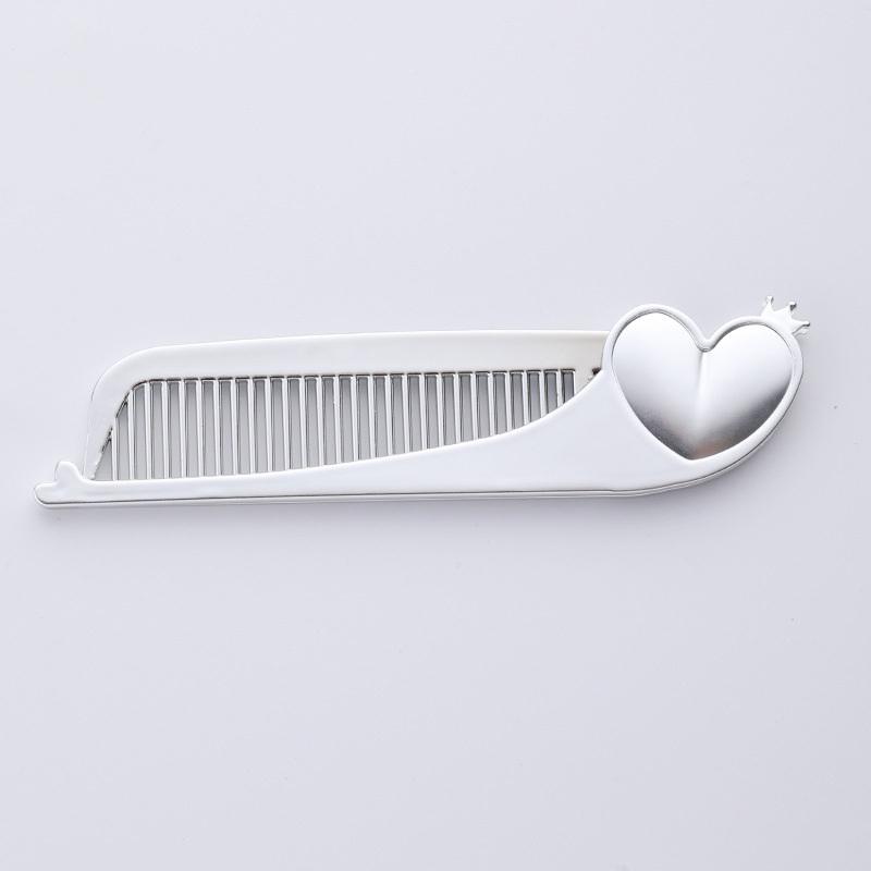 

Portable Heart Folding Comb Hair Brush Anti-Static Travel Hair Brush Folding Hairdressing Styling Beauty Tool