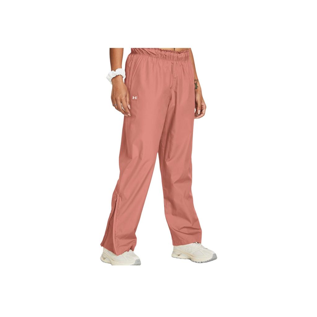 Under Armour UA Vanish Elite Solid Loose Fit Drawstring Woven Athletic Pants Women pants Pink 1382739-696