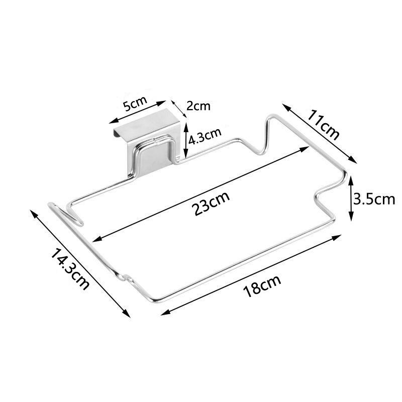 Портативный держатель для мусорного пакета из нержавеющей стали для кухонного шкафа