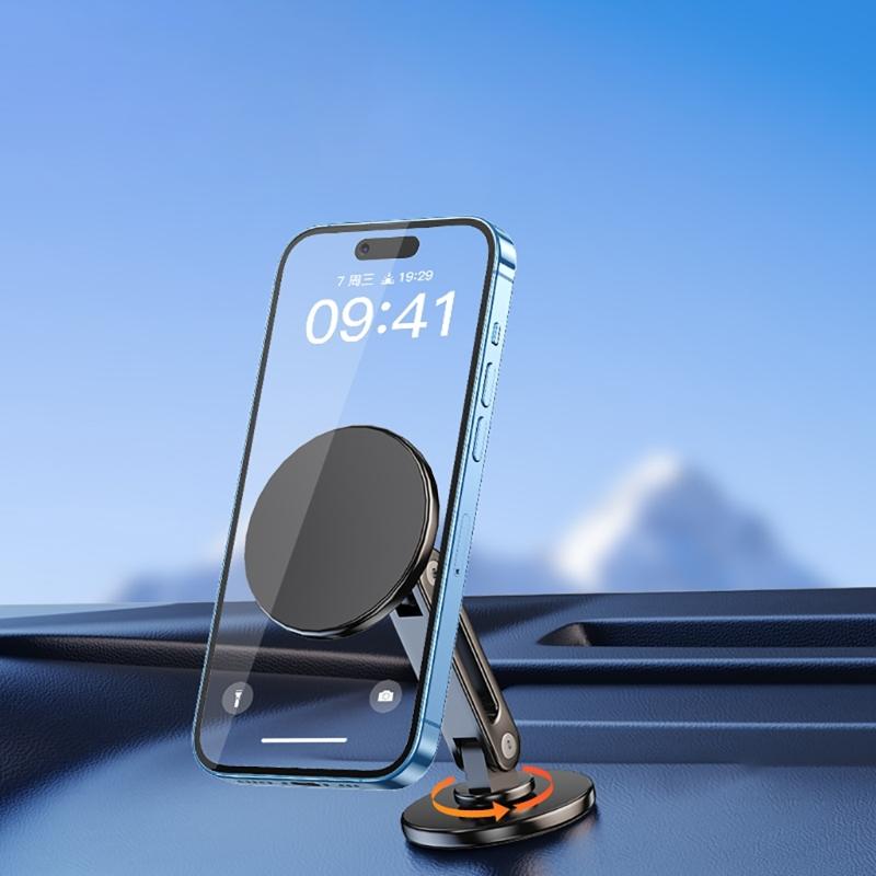 Car Mount Phone Holder Angle Adjustable Phone Support Holder for 15 14 Magnetic 360° Rotation Navigation Holder