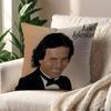 JJulio IIglesias Singer cushion cover For Pillow Printing Sofa Decoration Home Car Room Coffee Shop Office Nordic Simplicity