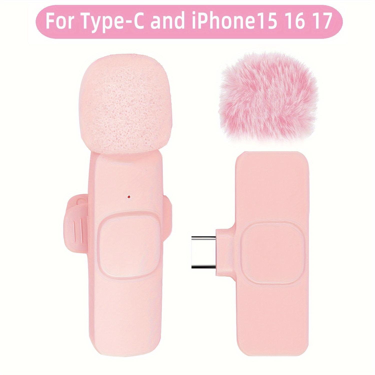 

Високоякісний Бездротовий Петличний Мікрофон Мікрофон-Кліпса для iPhone iPad Android USB-C Бездротовий Мікрофон-Кліпса, Plug And Play, Аудіо Відео TypeC For 1 In 1