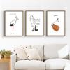 Scandinavian Decorative Living Room Unicorn Weird Lama Fluffy Fox Flamingo Kids Room Fresh Cartoon Art House Poster