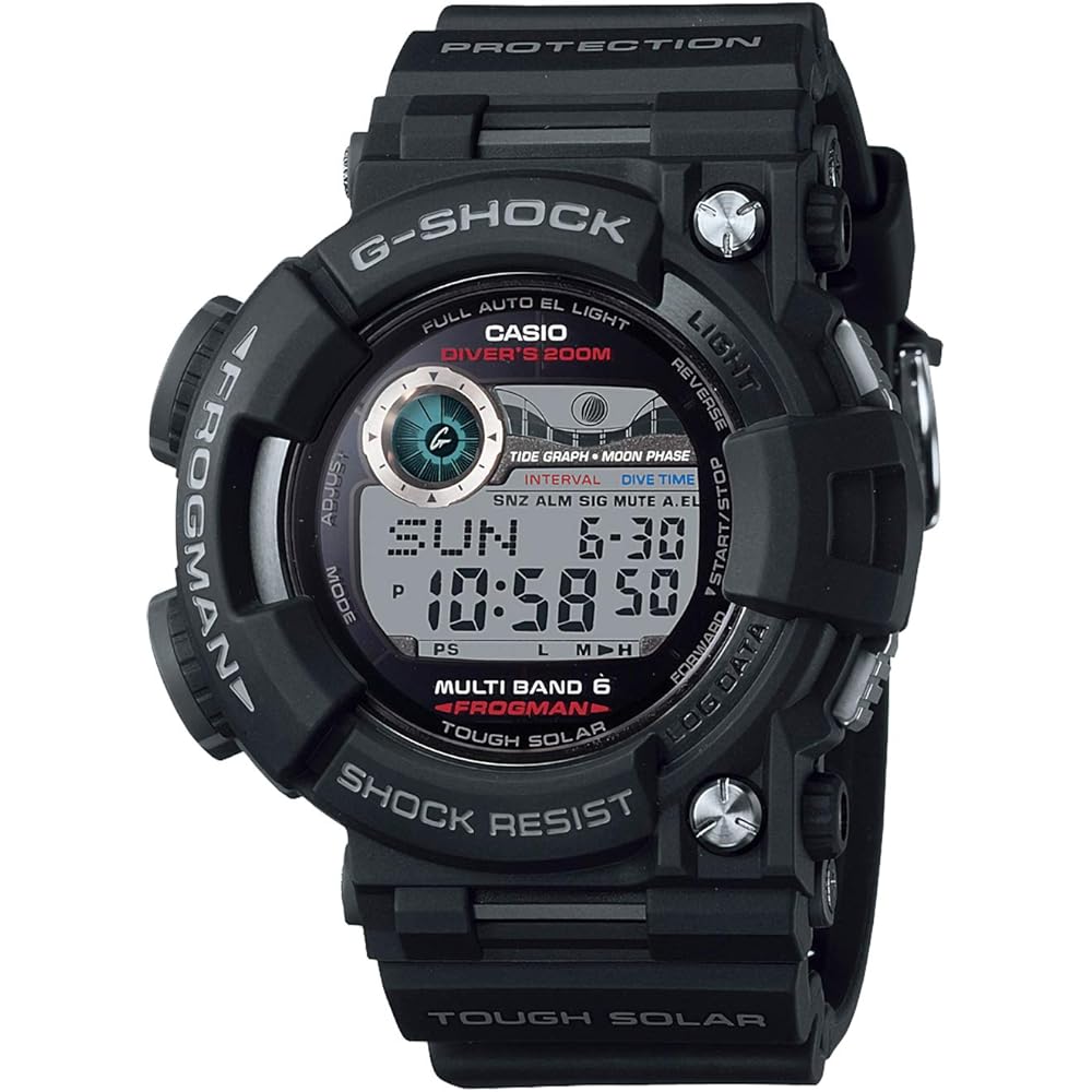 

Casio G-Shock Frogman GWF-1000-1JF Men s Diver Watch Black Solar Radio-Controlled 200m Water Resistant