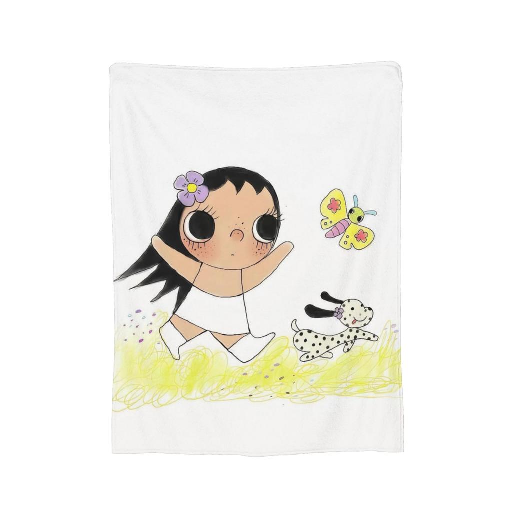 Yuy Manga Girl Пушистое одеяло Сяоюй Потрясающие пледы для дома El Sofa 150*125См Кусок ковра,