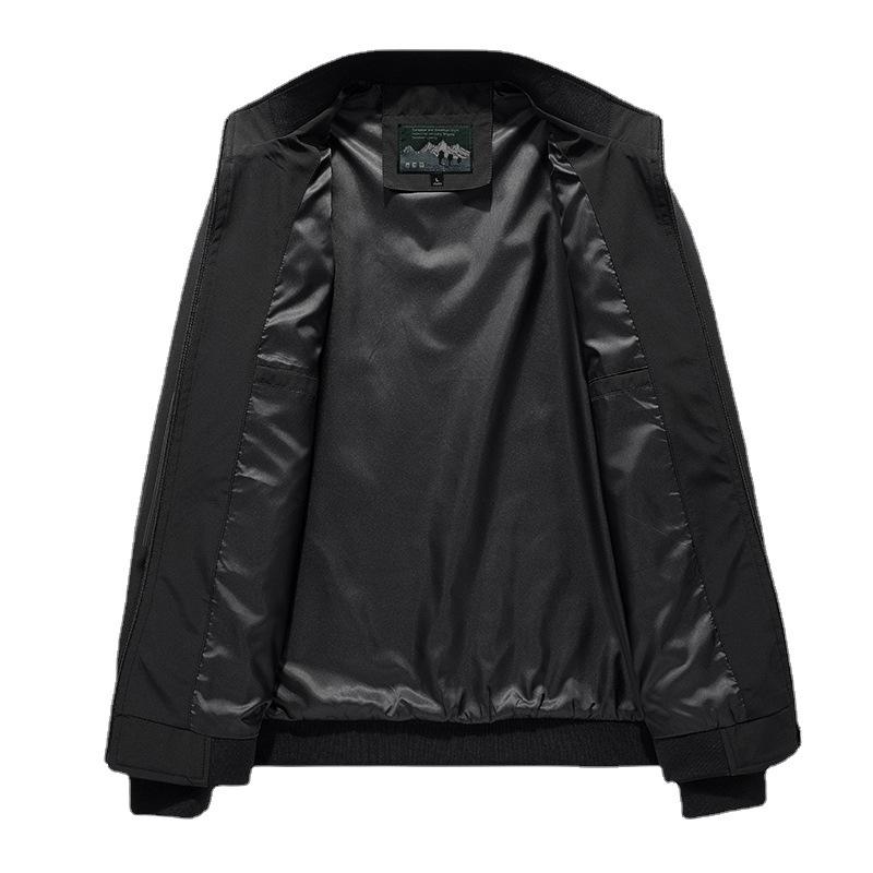 Men's Autumn and Winter Jacket Men's Youth Casual Fashion Loose Large Size Men's Jacket Solid Color Jacket