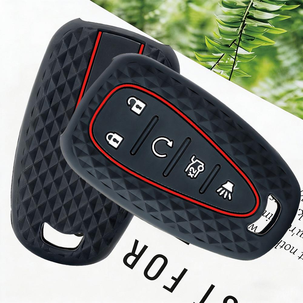 Silicone For Chevrolet Malibu Blazer Traverse Seeker Onix Equino Volt Bolt Trax Orlando Cruze Spark Sonic Camaro Car Key Case