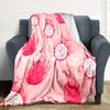 1pc Dragon Fruit Pattern Print Blanket   Lightweight Flannel Throw Blanket For Sofa, Bed, Living Room, Office, Outdoor Travel, Camping