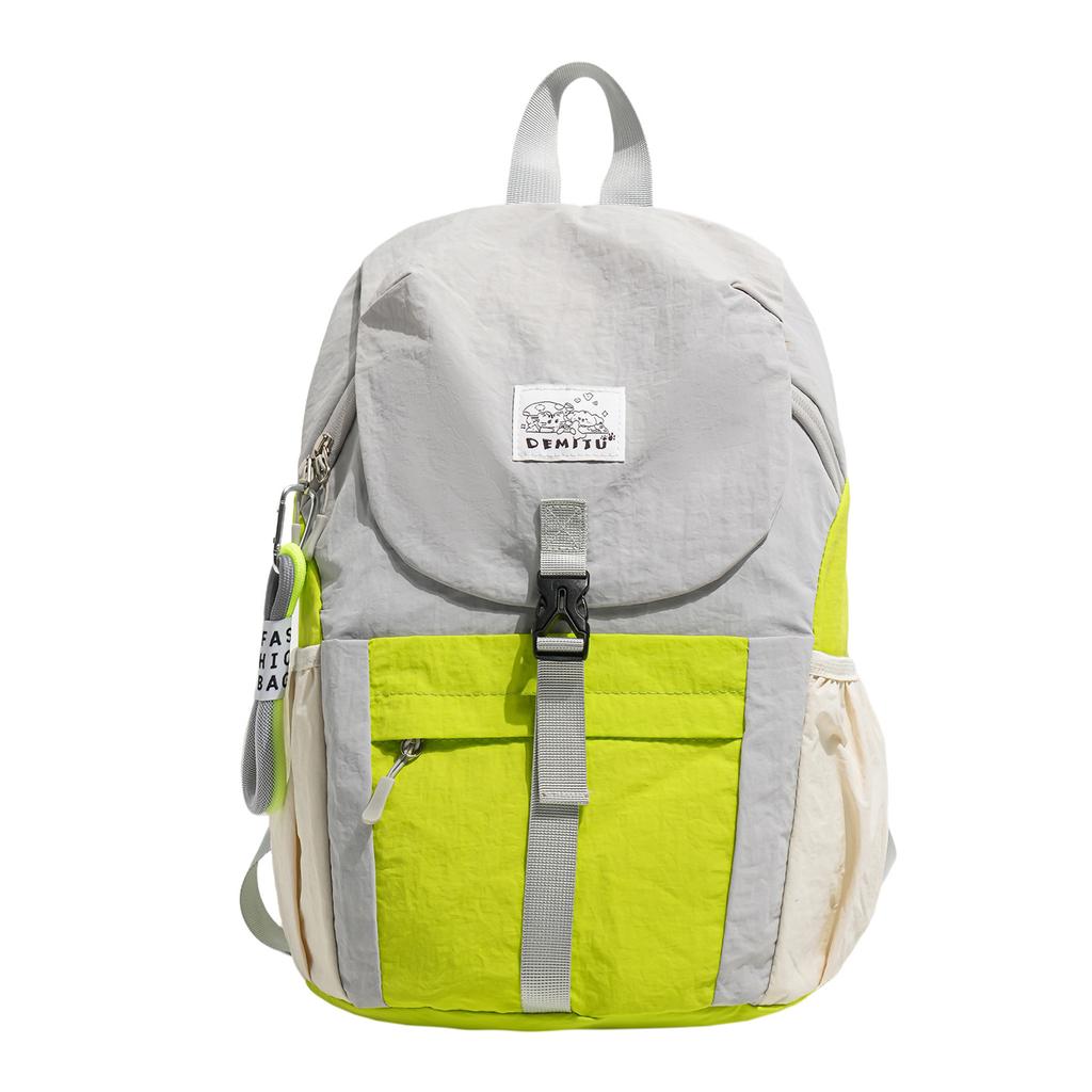 Schoolbag Korean version trendy cool boys and girls backpack foreign style contrasting color primary school bag 1011 large capacity children's