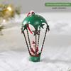 Retro Eisen Weihnachtsanhänger Antiker Stil Weihnachtsmann Schlitten Weihnachtsbaum Hängedekoration Ornamente Schneemann Dekorativ