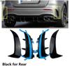 Black Rear Bumper Side Canards For 19-22 Benz W177 A160 - A250 A35 AMG Hatchback
