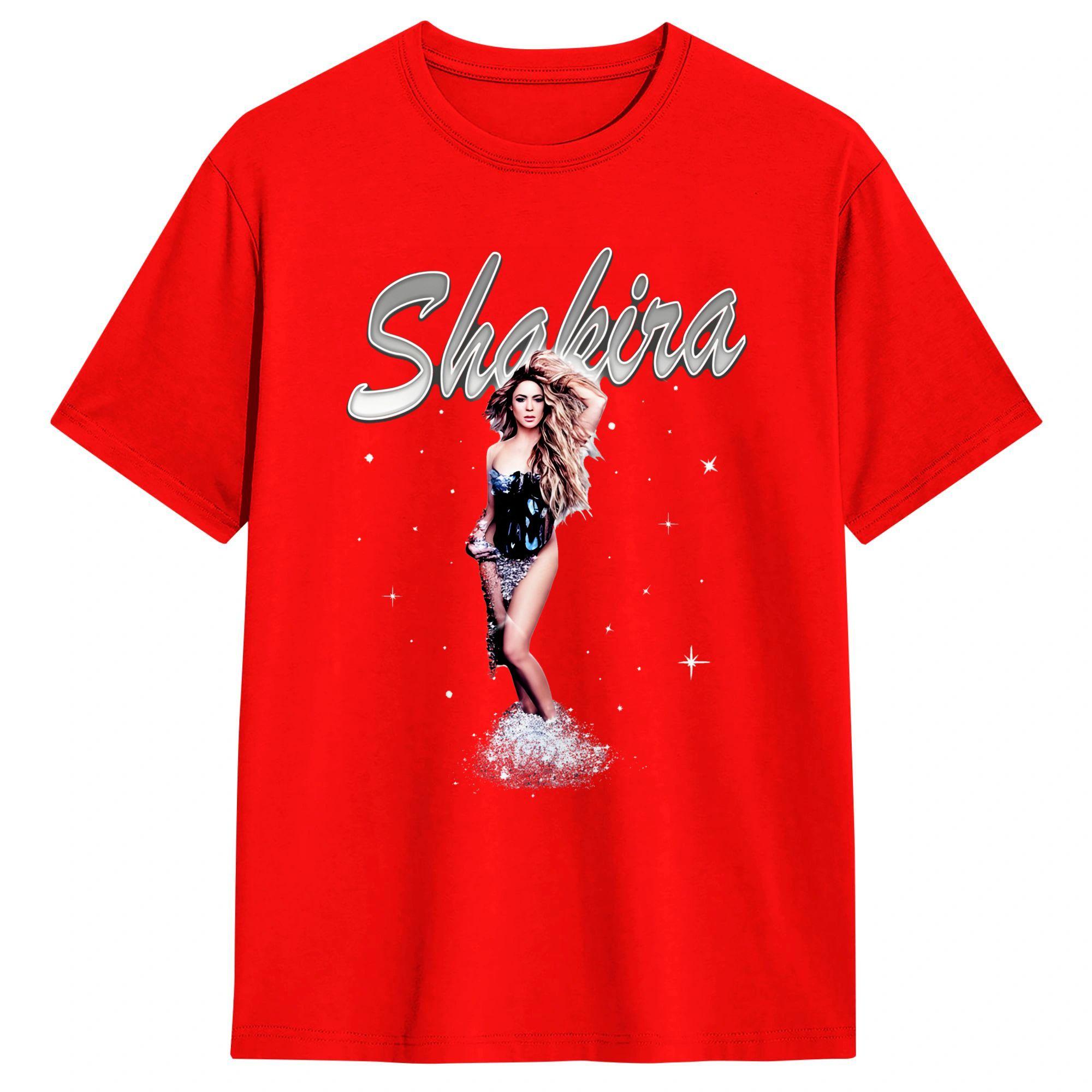 Unisex Women TShirt Glow Effect Shakiras T Shirts Harajuku Summer Tee Shirt Street Style Pure Cotton Tops Plus Size 6XL S