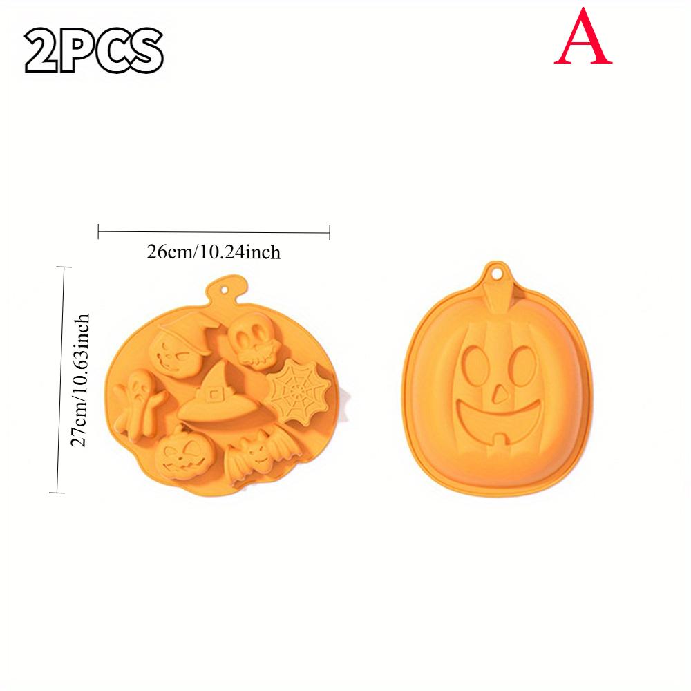 Pumpkin Silicone Baking Molds Fall Leaves Acorn Cake Molds Non-Stick Chocolate Candy Soap Molds Desserts DIY Baking Tools