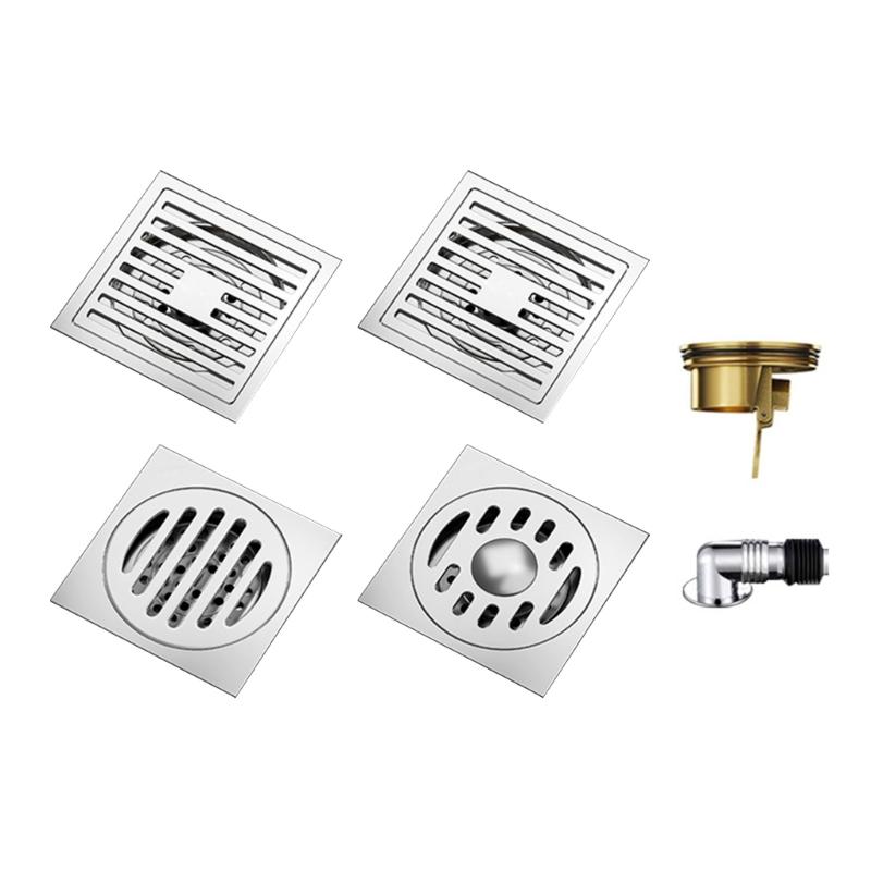 Practical Sturdy Stainless Steel Floor Drain Set with Strong Filtration Bathroom Accessory for Household Daily Use