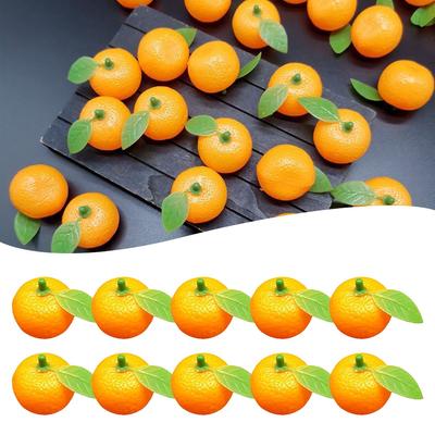 Simulation Orange 3.3x3.2cm Fake Artificial Fruit Fake Orange