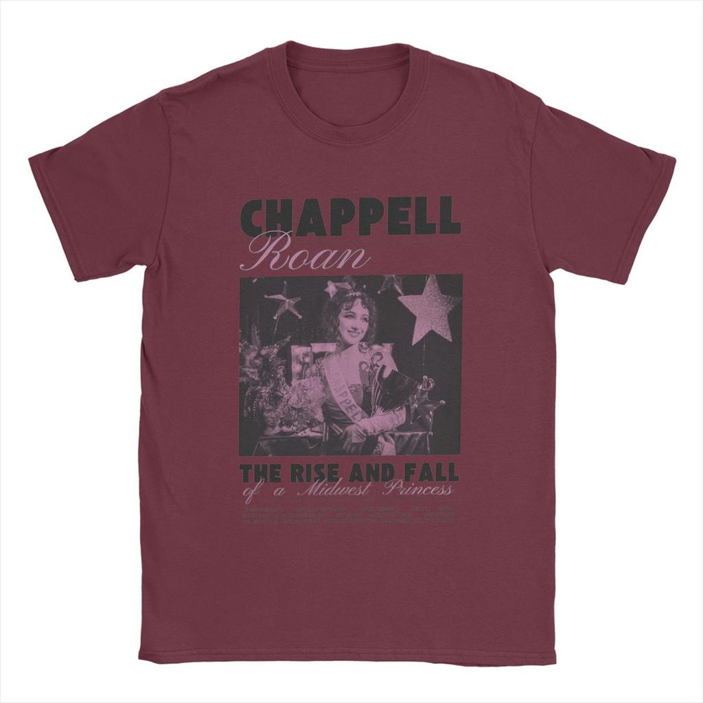 Novelty Chappell Roan Midwest Princess T-Shirts for Men Round Neck 100% Cotton T Shirts Cool Singer Short Sleeve Tees Summer