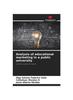 The Analysis of Educational Marketing In a Public University Book