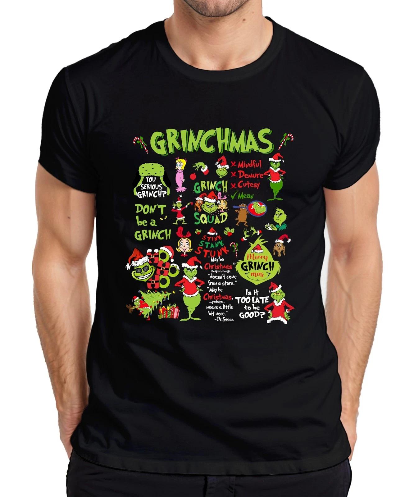 Grinchmas Grinch Squad Don t Be a Grinch Merry Christmas Funny Herren T-Shirt XXXXL