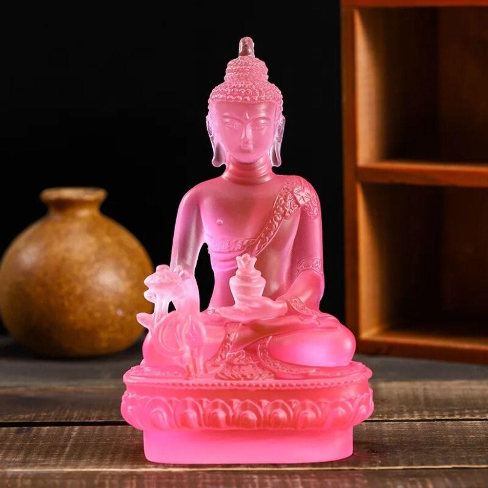 Thai-style Medicine Buddha Statue Resin Craft Pharmacist Buddhist Sculpture Temple