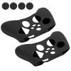 2pcs Antiskid Silicone Game Console Protection Gamepad Handle Grip for Xbox Series S X(Black )