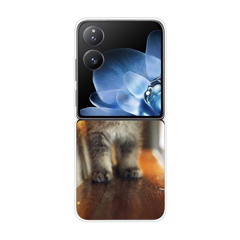 Hard PC Cover For Xiaomi Mix Flip ShockProof Phone Case For Mi Mix Flip 5G Ultra-Thin Back Clear MixFlip Shell Cover Coque Funda