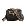 Borsa Quadrata Piccola Ricamata con Tracolla Larga Stile Etnico Boemo Borsa a Spalla Casual Versatile Borsa a Tracolla da Donna