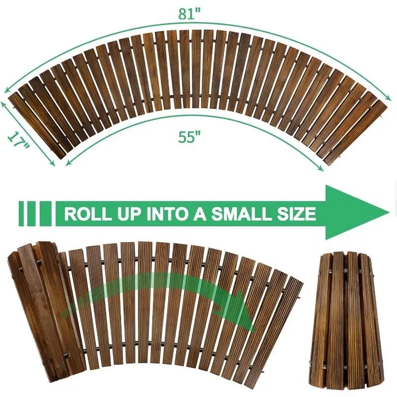Outdoor Decorative Wooden Garden Path Suitable for Terrace Beach Courtyard Wedding Party Decking and Outdoor Flooring