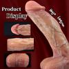 Ultra Realistic 12.2” Silicone Dildo with Strong Suction Cup, Curved Beginner Penis Toy for G-Spot & Anal Play, Hands-Free Adult Sex Toy