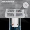 Adhesive Drain Cover Disposable Hair Stickers Fine Grid Filter Mesh for Shower Sink Bathtubs Smooth Drainage