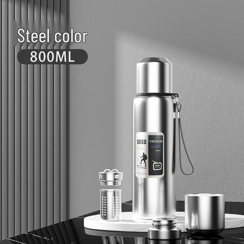 MRSIKEY Outdoor Men s Portable Stainless Steel Tea Infuser Bottle