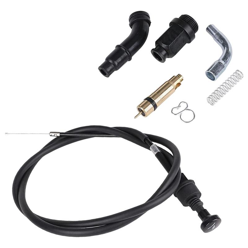 Carburetor Choke Cable & Plunger Choke Starter Valve Kit Fit for Honda Rancher 350 Foreman 450