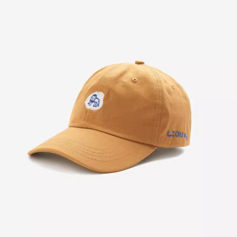 

RICYGVM Purple Baseball Hat For Women Sunshade Peaked Cap Cute Animals Embroidery Girls Duck Tongue Caps Outdoor Sunscreen Visor Adjustable жовтий