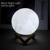 Knižní světlo LED Moon Light Galaxy Light, Moon Night Light, Dívka, Chlapec, Dárek k narozeninám pro dítě, Dekorace do ložnice Vnitřní osvětlení