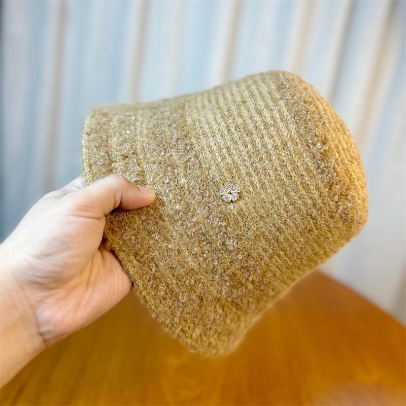 Fisherman Hat Women's Autumn and Winter Korean Style Large Head Circumference Showing Face Small Bucket Hat Fashion Versatile Basin Hat