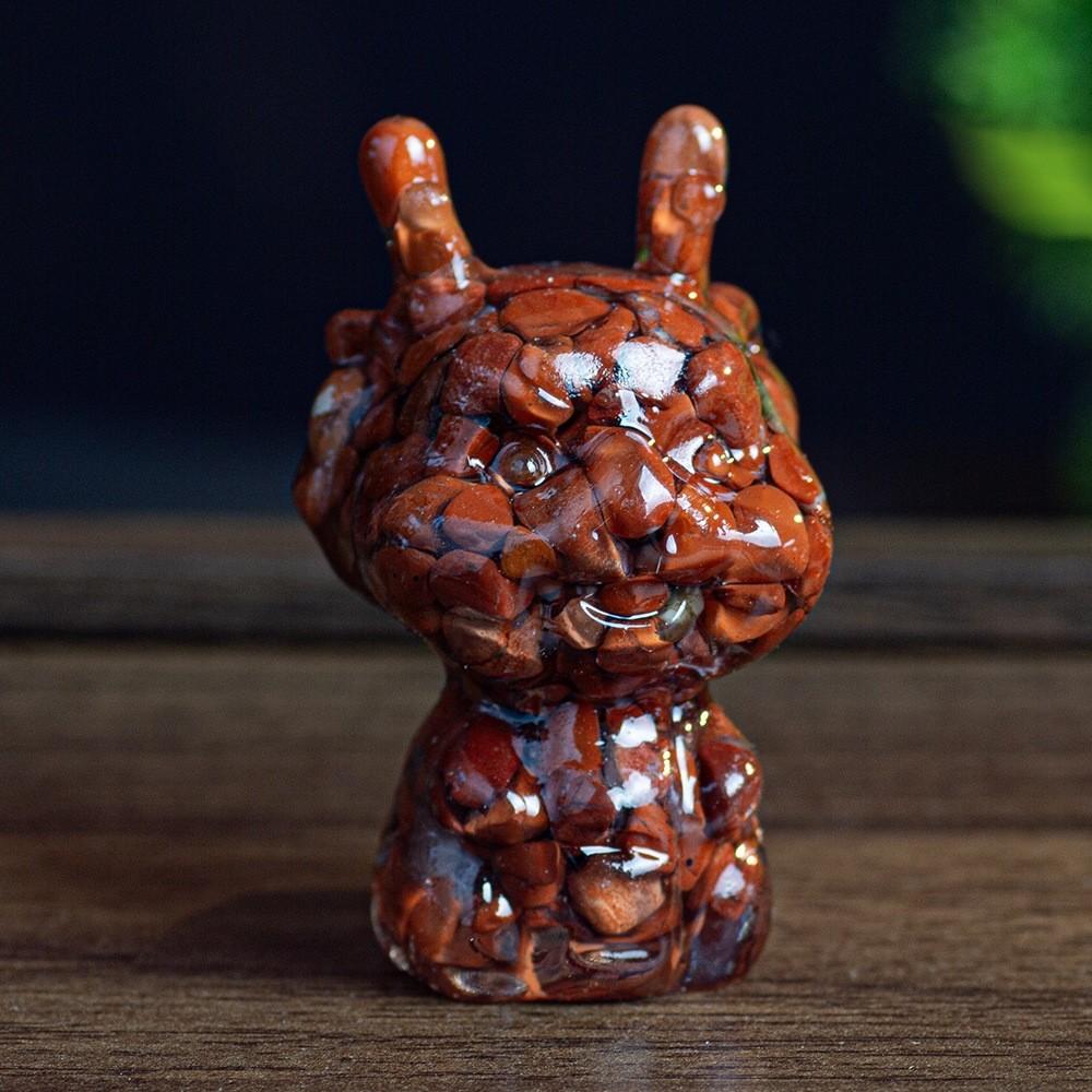 Crystal Resin Animal Figurine With Colorful Shells For Home Decor And Gift Giving