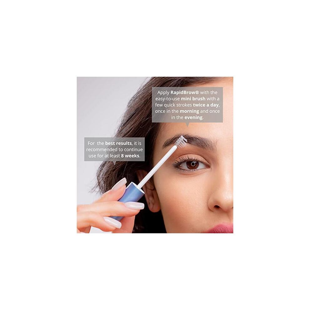 RapidBrow Eyebrow Enhancing Serum, Hexatein 2 Complex, 3 ml (Pack of 1)