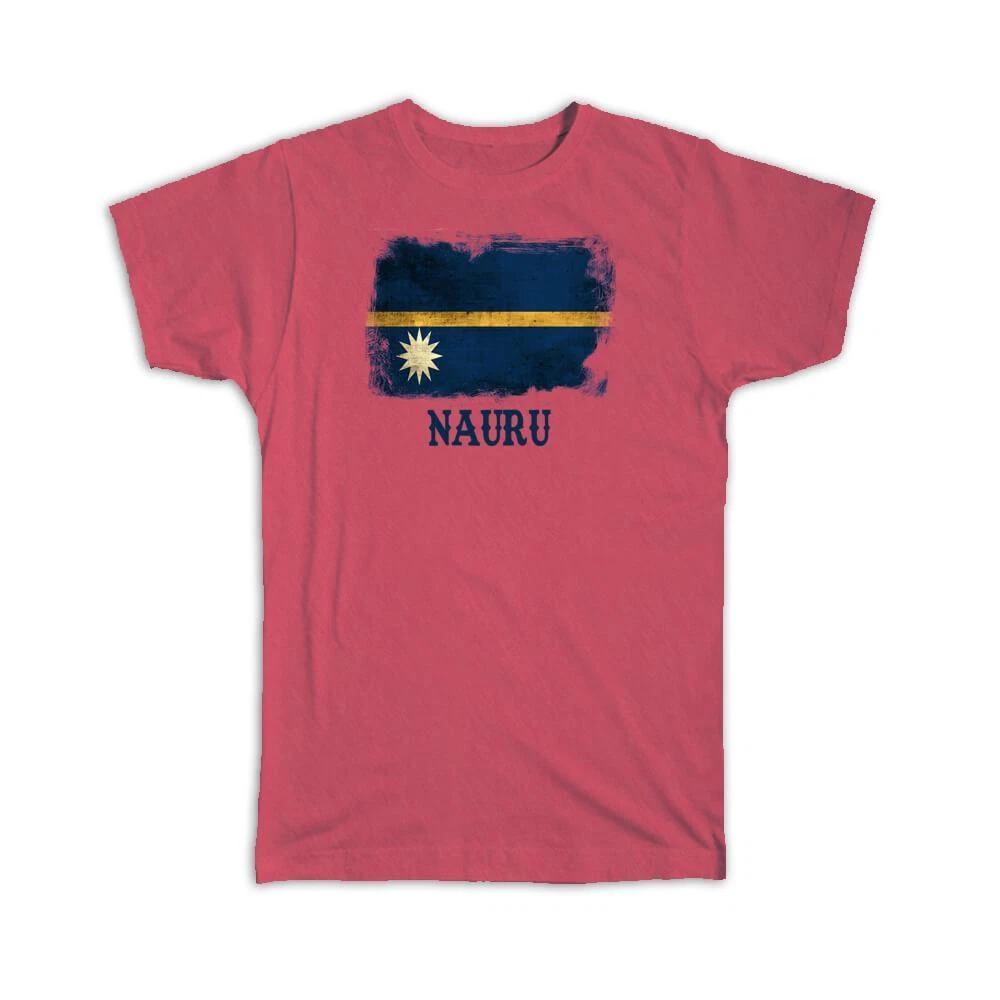 

Gift T-Shirt : Nauru Nauruan Flag Micronesia Proud Country Souvenir Vintage 3XL