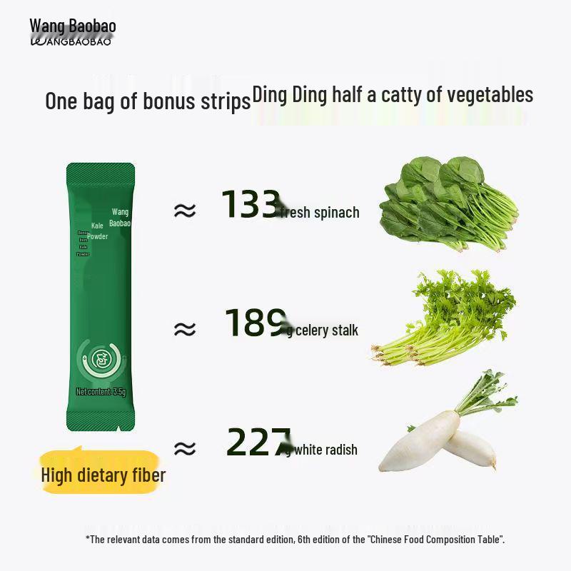 Supermodel Style Wang Baobao Kale Fiber Meal Replacement Powder - 10 Stick Pack