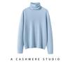 Women's 100% Pure Cashmere High Neck Soft Knit Sweater - Korean Style, Non-Scratchy, Autumn/Winter Base Layer