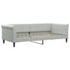 VidaXL Lit de repos gris clair 90x200 cm velours 354244