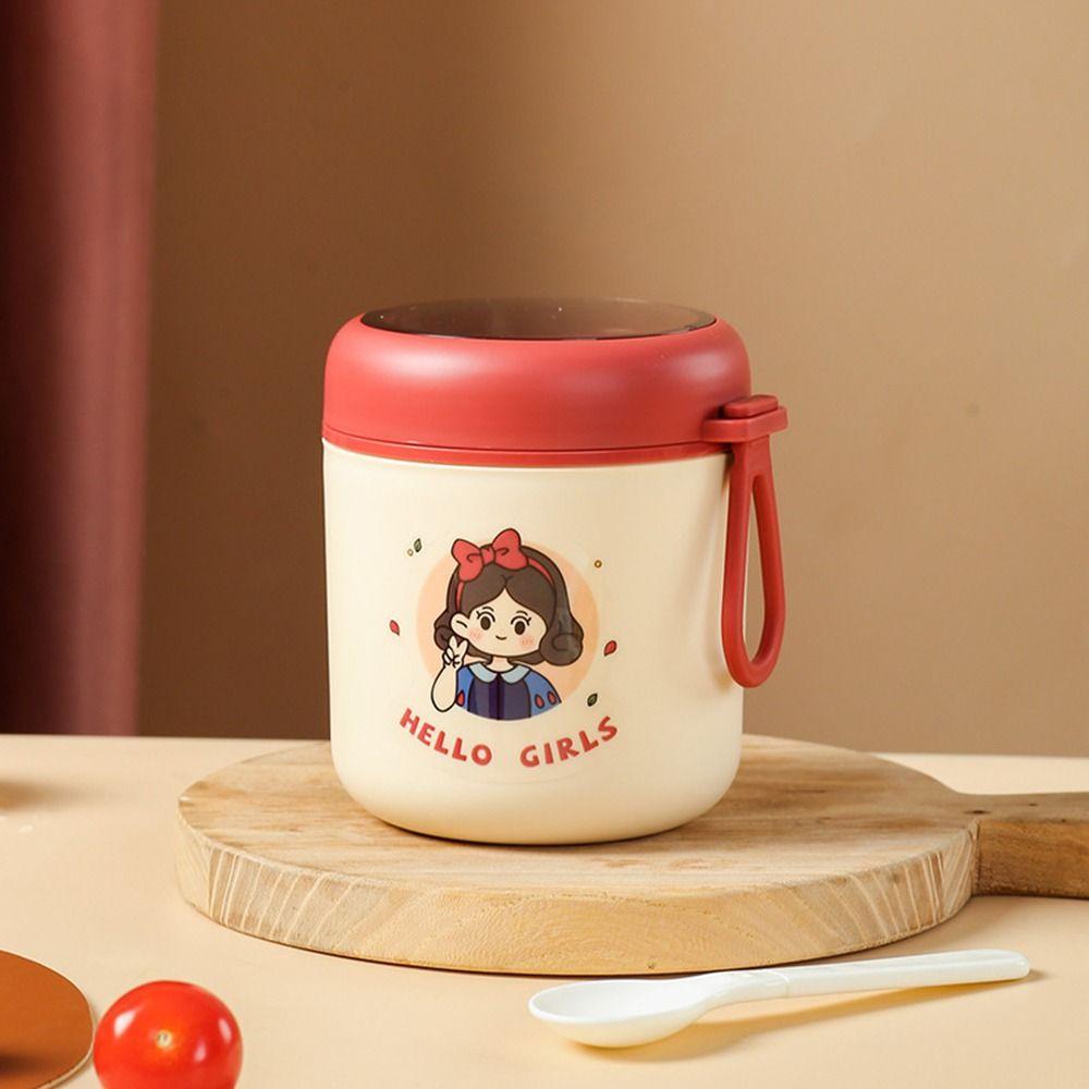1Pcs With Lid Vacuum Insulated Soup Can Porridge Cup Breakfast Box Durable Insulated Breakfast Cup
