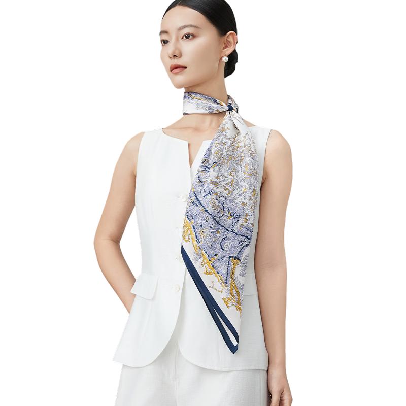 Shanghai Story 100% Mulberry Silk Printed Square Scarf 65cm*65cm