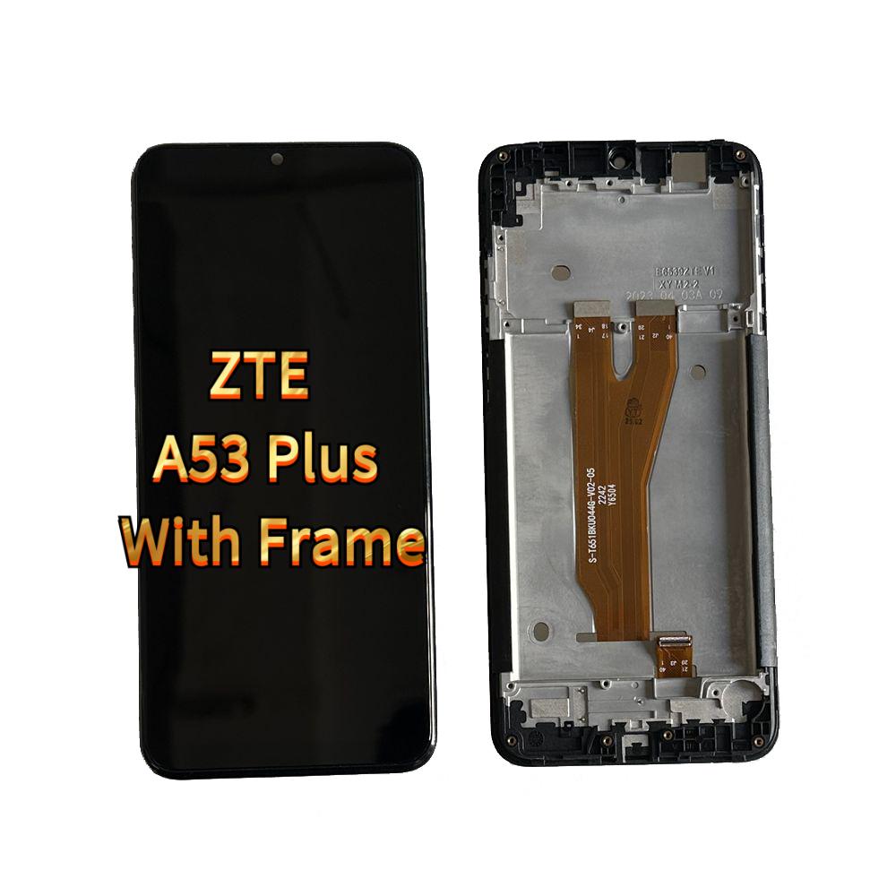 

LCD Screen and Digitizer Full Assembly for ZTE A53 Plus With Frame ;Black; + Tools