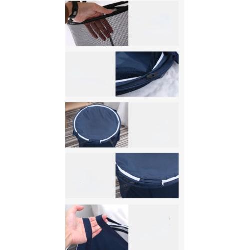 Outdoor Garbage Net, Storage Box, Foldable, Crow Repellent, Cat Repellent, Waterproof, Washable, Door-to-Door Collection Net, Outdoor Trash Can (Black