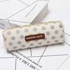 School Supplies Geometry Grid Stationery Bag Pencil Pouch Canvas Pencil Case Pen Case Pen Holder
